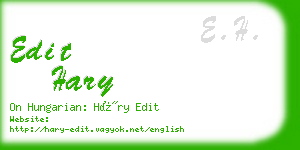 edit hary business card